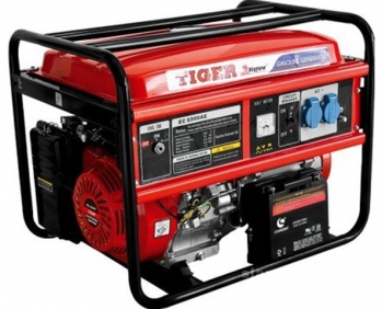 Бензогенератор Tiger EC6500A. Купить генератор Tiger EC6500A для дачи мощностью 5000 Вт недорого.