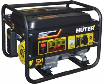 Бензиновый генератор Huter DY4000L мощностью 3 кВт