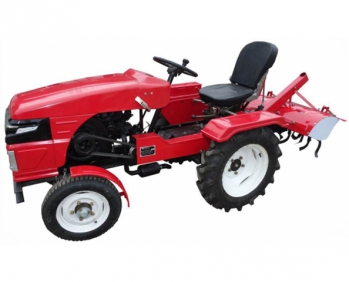 Мототрактор Forte T-121EL-HT мощностью 12 л.с. с гидроприводом фрезы, почвофрезой и плугом в комплекте