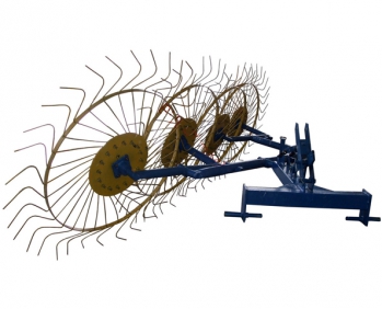 Грабли-ворошилки для минитрактора 4-х колёсные