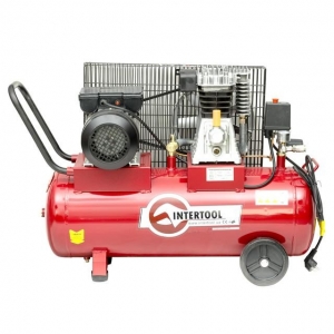 Компрессор 50 л, 1.8 кВт, 233 л/мин. INTERTOOL PT-0011