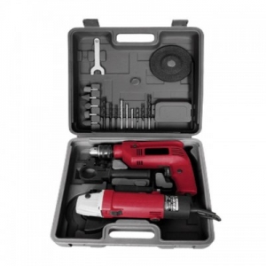 Комплект: дрель ударная+ угловая шлифмашина INTERTOOL DT-0100