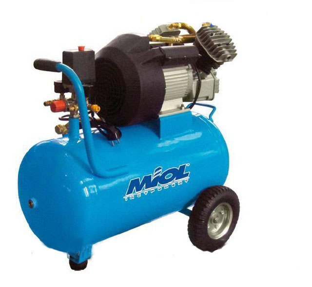 Компрессор Miol 81-180 масляный прямоприводный двухцилиндровый