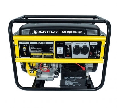 Синхронный бензогенератор Кентавр КБГ 505Э с электростартером