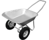 Двухколесная садовая тачка Budfix WB6404W