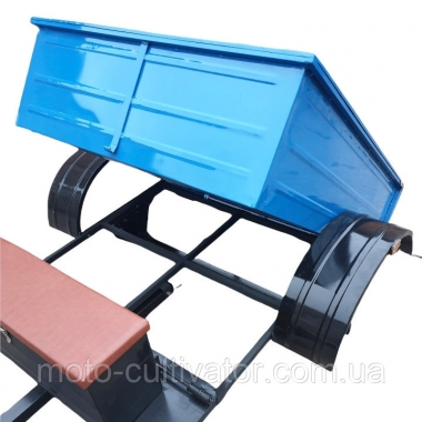 Прицеп-самосвал 1000х1250 мм Бизон с открытием кузова на 45 градусов