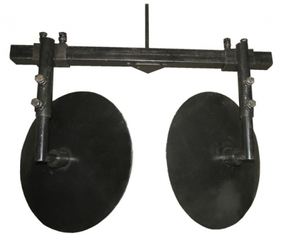 Окучник дисковый регулируемый Ø360 мм на двойной сцепке (Полтава)