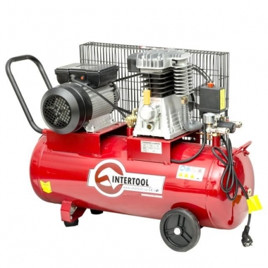 Компрессор 50 л, 1.8 кВт, 233 л/мин. INTERTOOL PT-0011