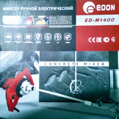 Дрель-миксер EDON ED-M1400 для ремонта