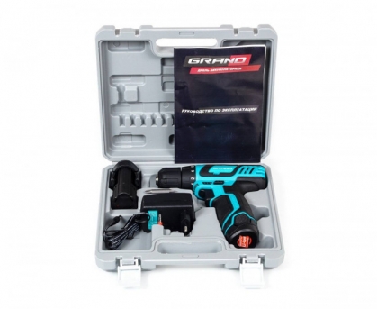 Аккумуляторный шуруповерт Grand 12М Li с кейсом