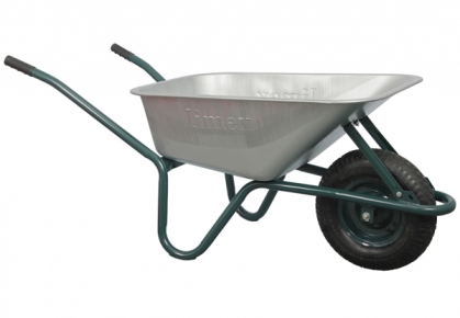  Тачка одноколесная Limex 90/160 зеленая для дачи