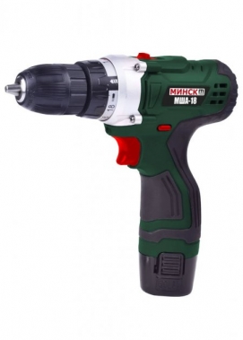 Шуруповёрт аккумуляторный Минск МША-18-117 в кейсе с набором