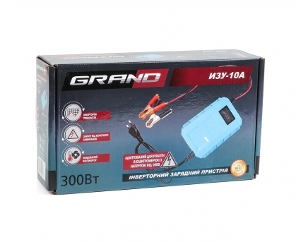 Инверторное зарядное устройство Grand ИЗУ-10А (Для АКБ 12В) для гаража