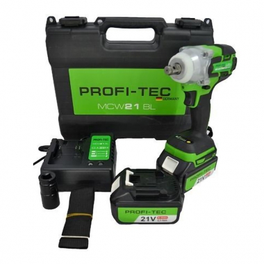 Аккумуляторный ударный гайковерт PROFI-TEC MCW21BL в кейсе